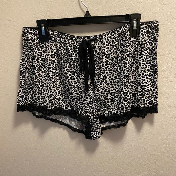 Rene Rofe Leopard Sleep Tank & Sleep Short With Lace Trim Size XL New W/O Tag - Picture 2 of 10